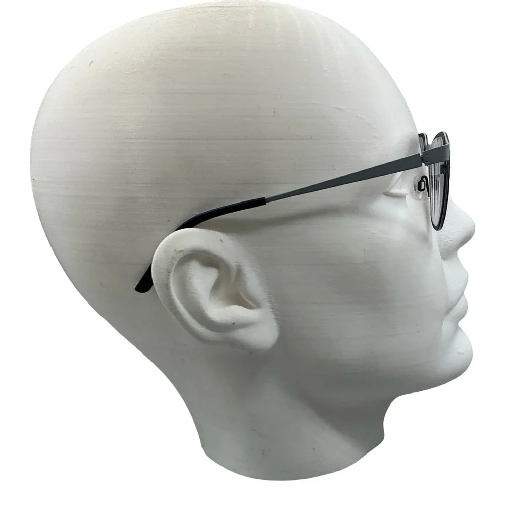 Bevel Rosa 8532 BGDB Eyeglasses Black Silver Round Frames Japan 47-21
